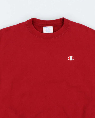 Men's Champion Red Sweatshirt - L
