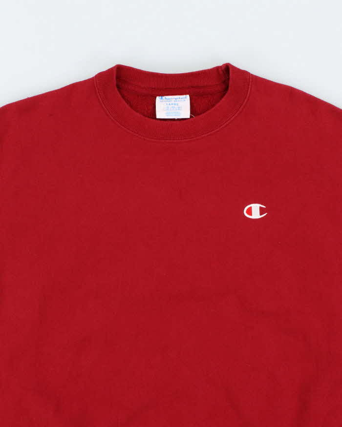 Men's Champion Red Sweatshirt - L
