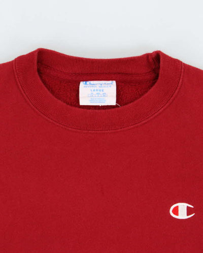 Men's Champion Red Sweatshirt - L