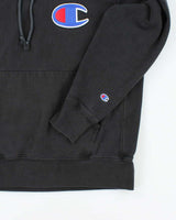 Vintage 2000's Champion Big Patch Logo Heavyweight Hoodie - L