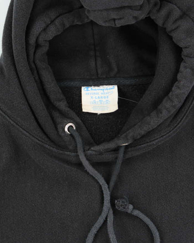 Vintage 2000's Champion Big Patch Logo Heavyweight Hoodie - L