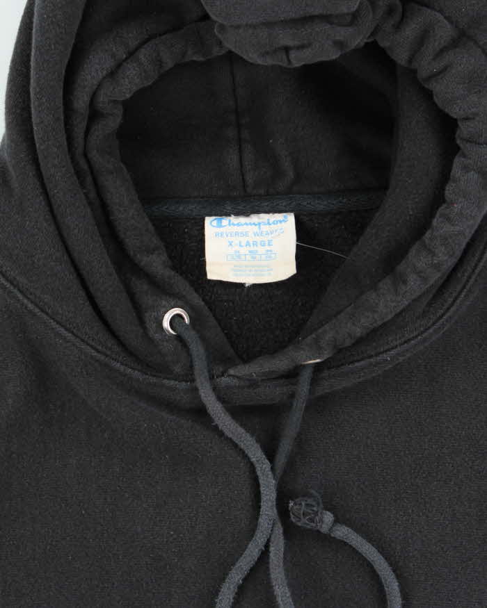 Vintage 2000's Champion Big Patch Logo Heavyweight Hoodie - L