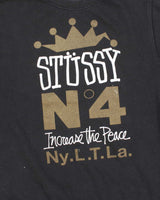 Vintage Y2K Stussy Increase the Peace Graphic Sweatshirt - L