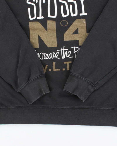 Vintage Y2K Stussy Increase the Peace Graphic Sweatshirt - L