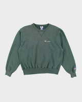 Vintage Y2K Champion Embroidered Logo Faded Sweatshirt - XL