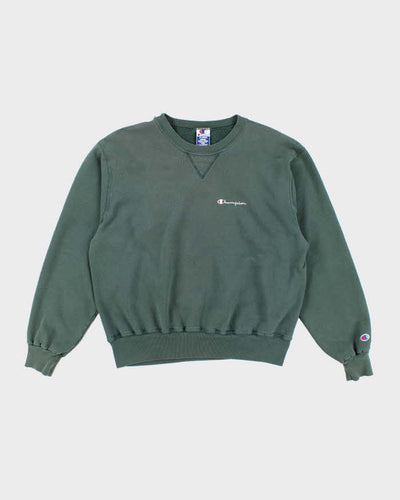 Vintage Y2K Champion Embroidered Logo Faded Sweatshirt - XL