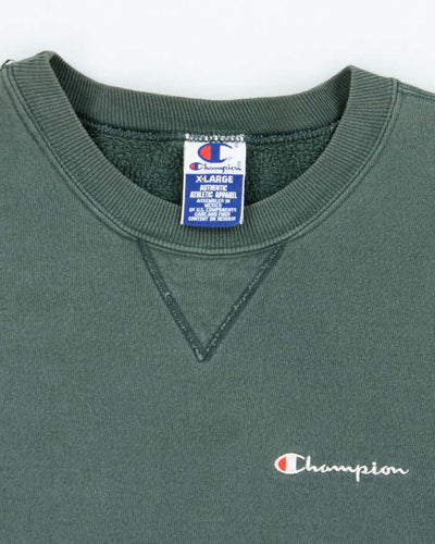 Vintage Y2K Champion Embroidered Logo Faded Sweatshirt - XL