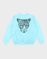Vintage 90's Leopard Face Graphic Print Sweatshirt - M