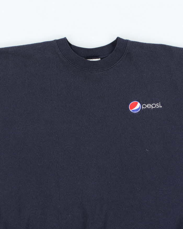 Vintage 90's Pepsi Embroidered Logo Sweatshirt - L