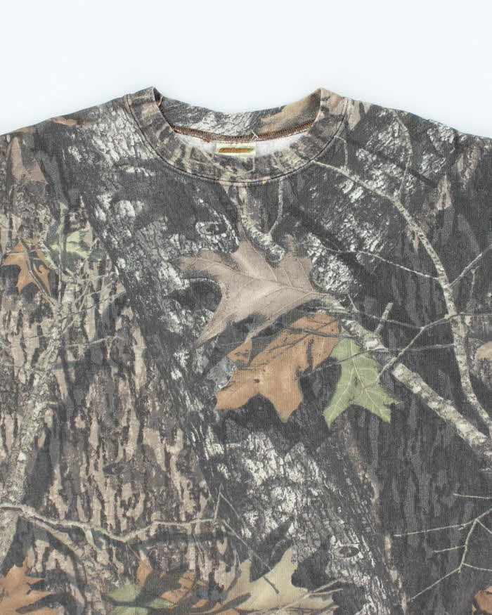 Vintage Y2K Real Camouflage Oversized Sweatshirt - L