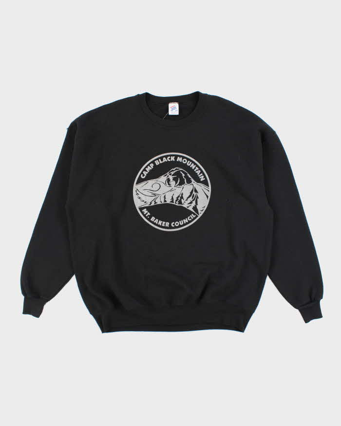 Vintage 90's Camp Black Mountain Ski Graphic Sweatshirt - XXL