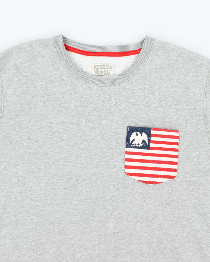 Vintage 2000's Converse Flag Pocket Sweatshirt - L