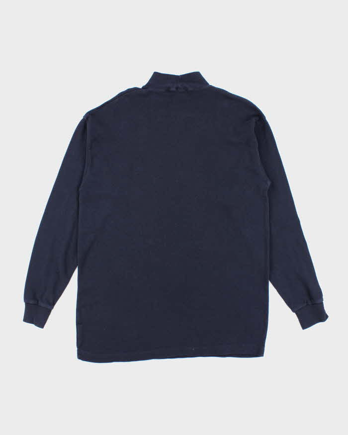 Vintage 90's Columbia Embroidered Logo Moc Neck Sweatshirt - XL
