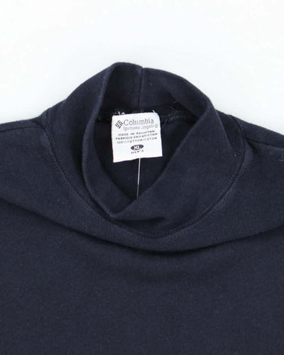 Vintage 90's Columbia Embroidered Logo Moc Neck Sweatshirt - XL