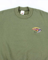 Vintage 90's Fishing Hook Embroidered Sweatshirt - L