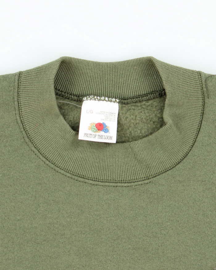 Vintage 90's Fishing Hook Embroidered Sweatshirt - L