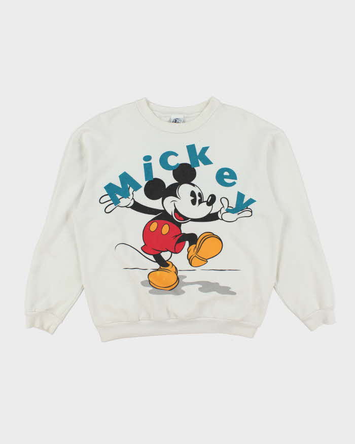 Vintage 90's Disney Mickey Mouse Big Graphic Sweatshirt - L