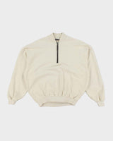 Cole Buxton Heavyweight Quarter Zip Warm Up Sweatshirt - M