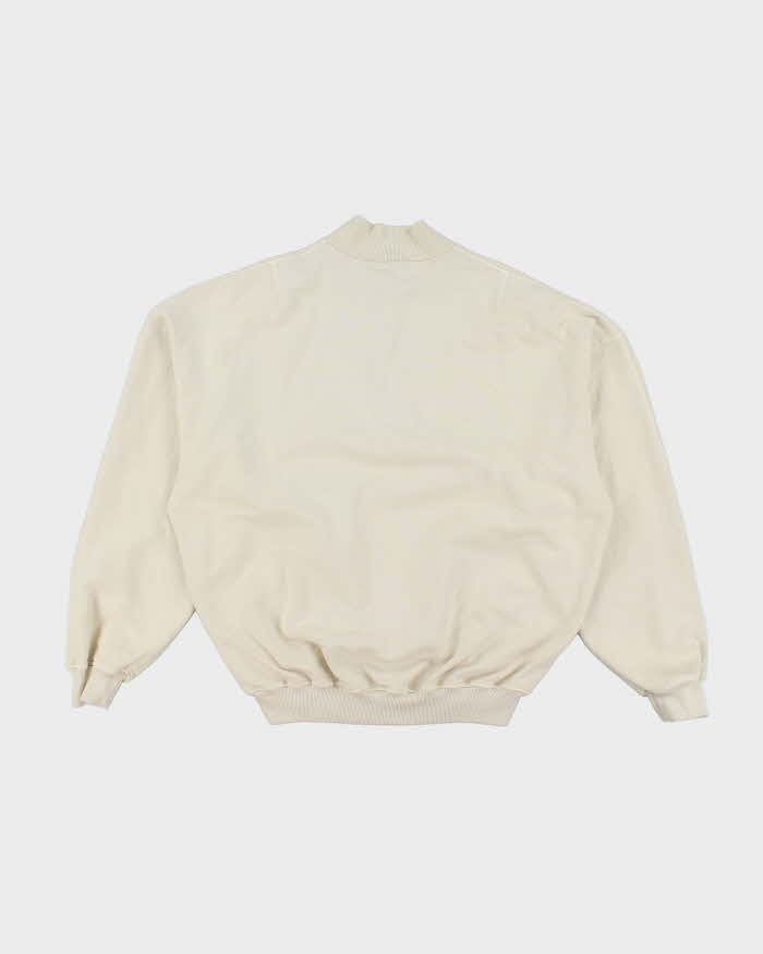 Cole Buxton Heavyweight Quarter Zip Warm Up Sweatshirt - M