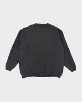 Vintage 90's All Over Print Tiger Drinking Sweatshirt - L