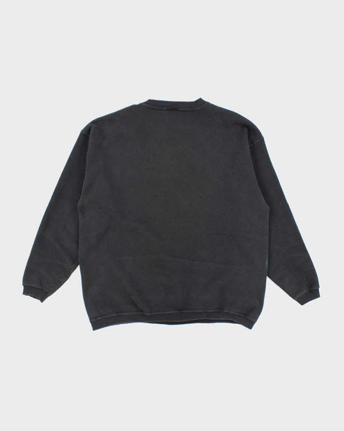 Vintage 90's All Over Print Tiger Drinking Sweatshirt - L