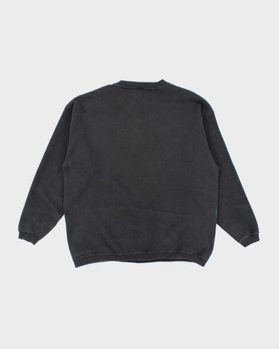 Vintage 90's All Over Print Tiger Drinking Sweatshirt - L