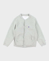 Vintage 90's Champion Snap Button Sweatshirt - XL