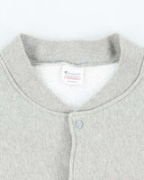 Vintage 90's Champion Snap Button Sweatshirt - XL