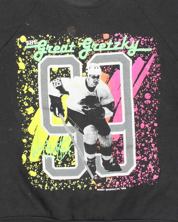 Vintage 80's LA Kings Wayne Gretzky NHL Hockey Sweatshirt - L