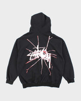 Vintage Stussy Black Hoodie - XL