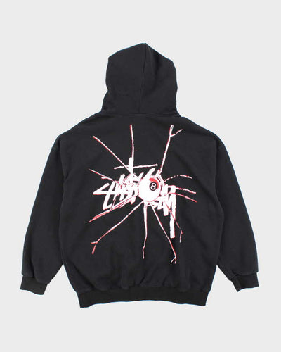 Vintage Stussy Black Hoodie - XL