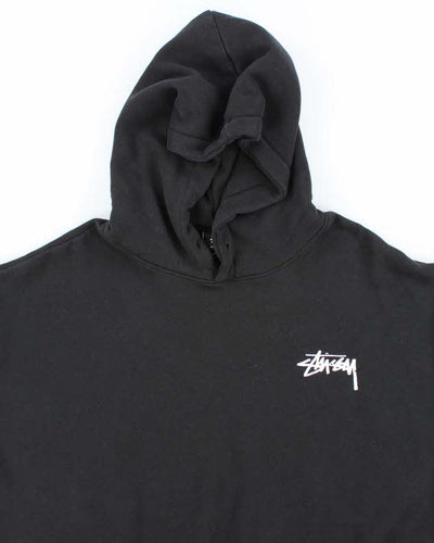 Vintage Stussy Black Hoodie - XL