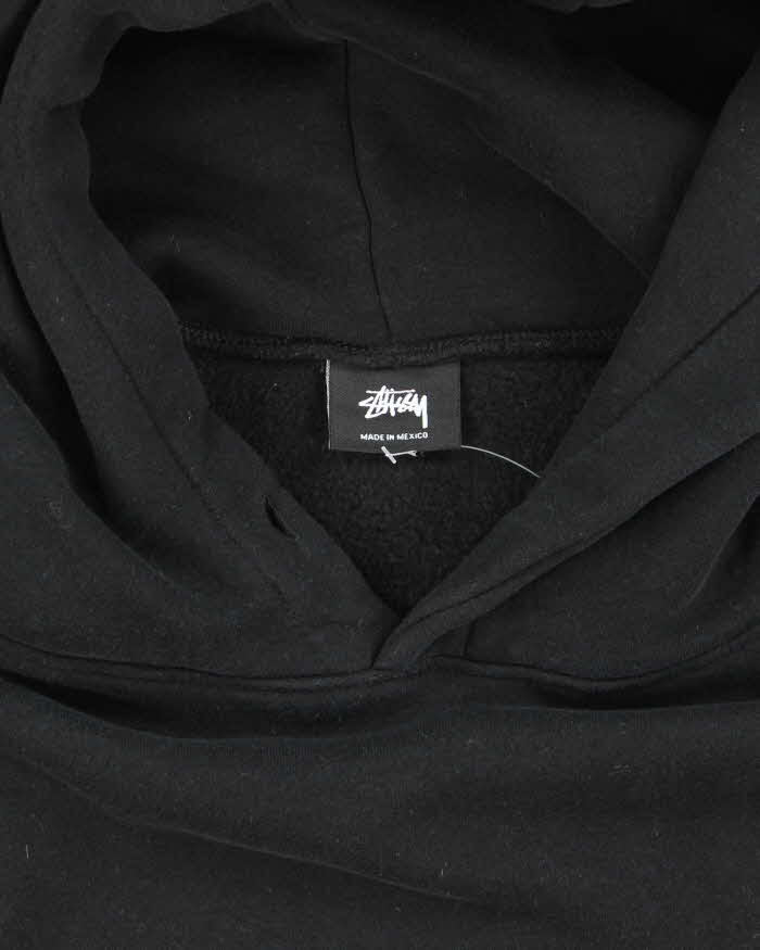 Vintage Stussy Black Hoodie - XL