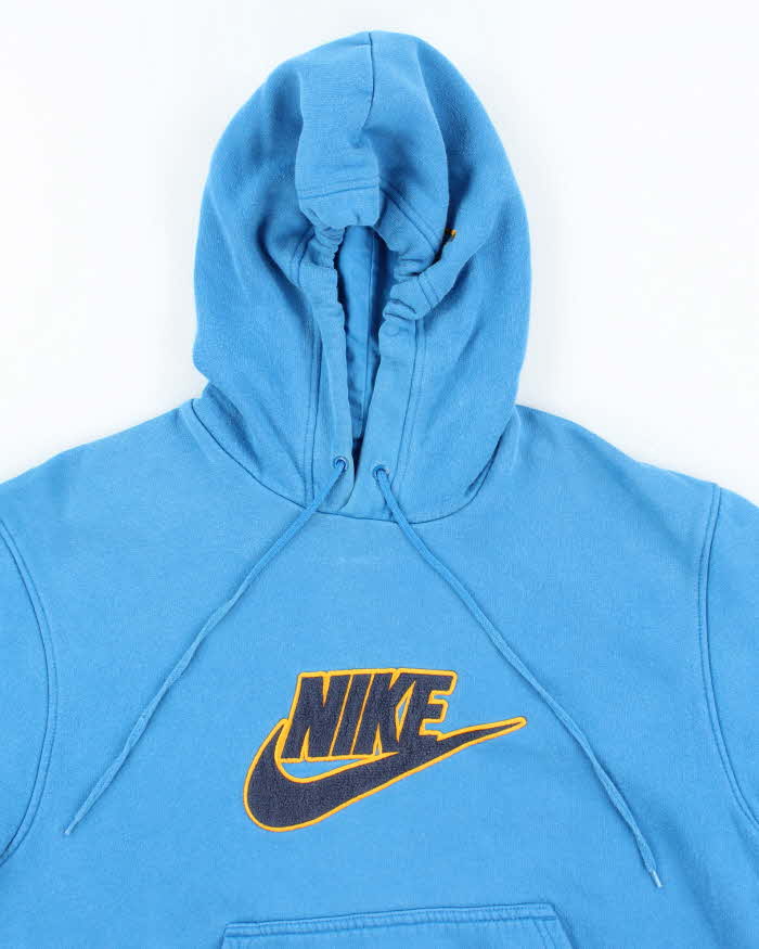 Vintage Y2K Nike Patch Spell Out Hoodie - M
