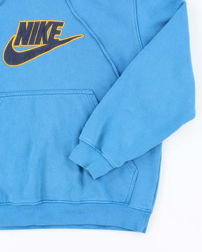 Vintage Y2K Nike Patch Spell Out Hoodie - M