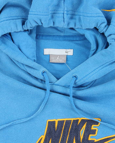 Vintage Y2K Nike Patch Spell Out Hoodie - M