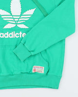 Vintage Y2K Addicted Amsterdam Patch Hoodie - XL