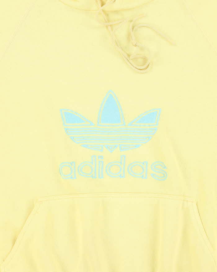 Vintage 90's Adidas Boxy Centre Spell Out Logo Hoodie - XL