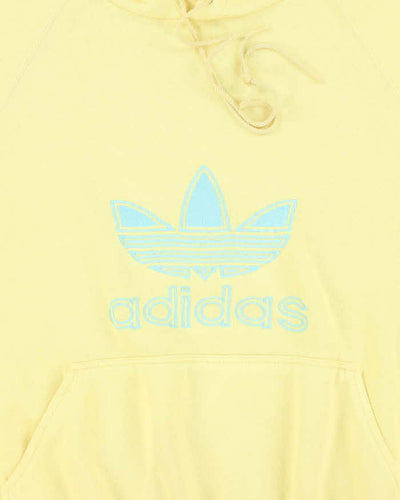 Vintage 90's Adidas Boxy Centre Spell Out Logo Hoodie - XL