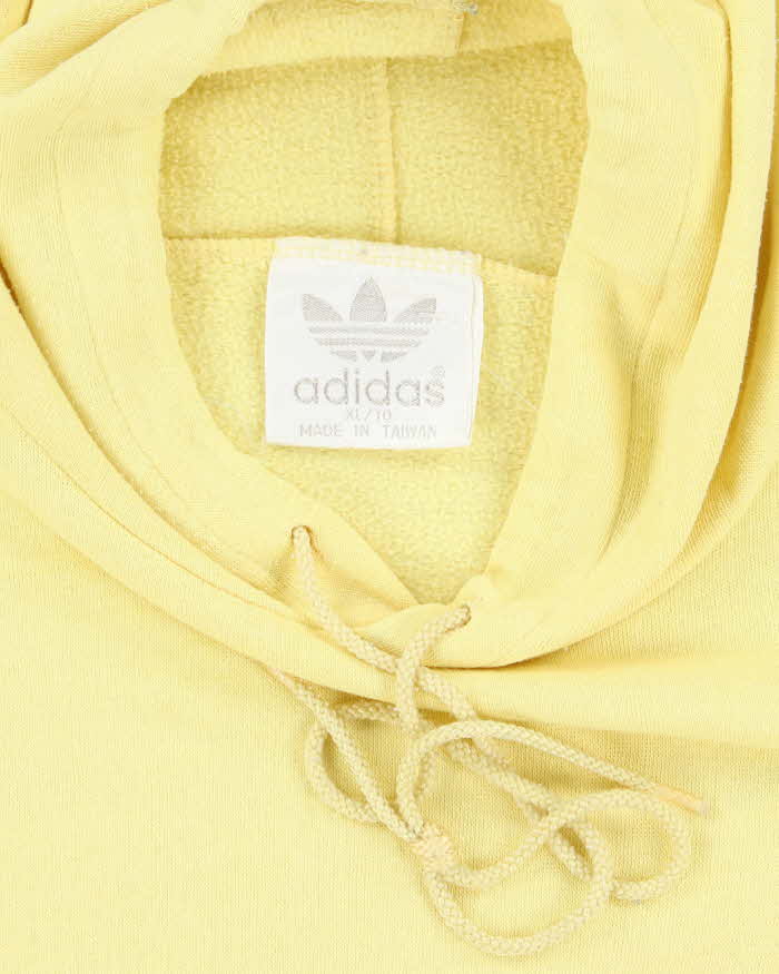 Vintage 90's Adidas Boxy Centre Spell Out Logo Hoodie - XL
