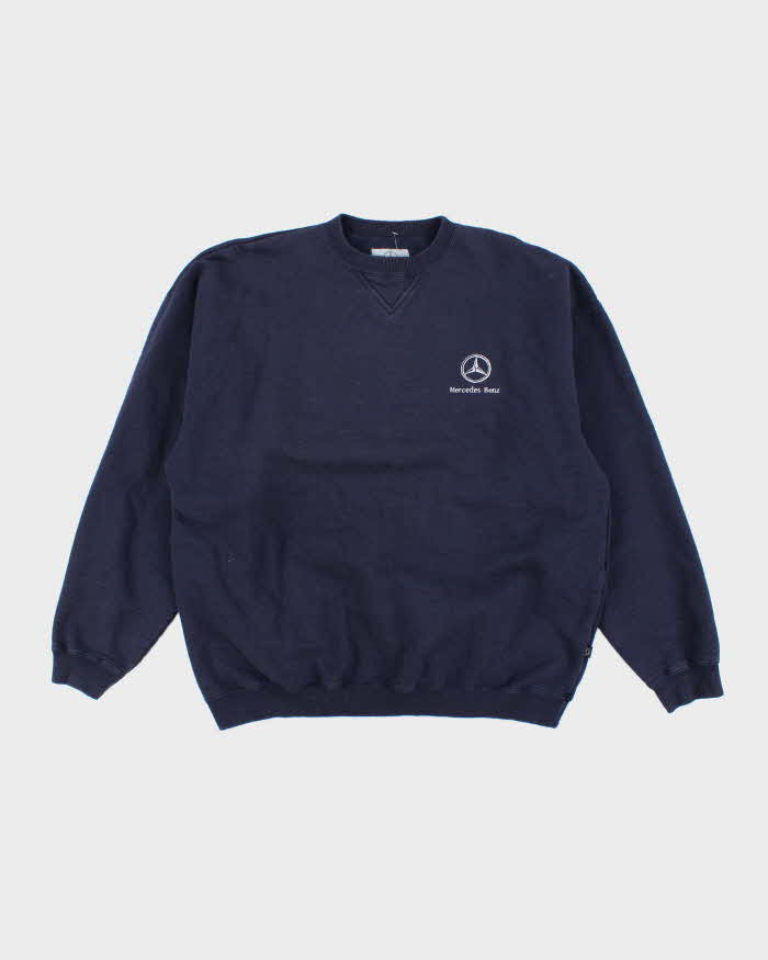 Vintage Y2K Mercedes Benz Embroidered Oversized Sweatshirt - XL