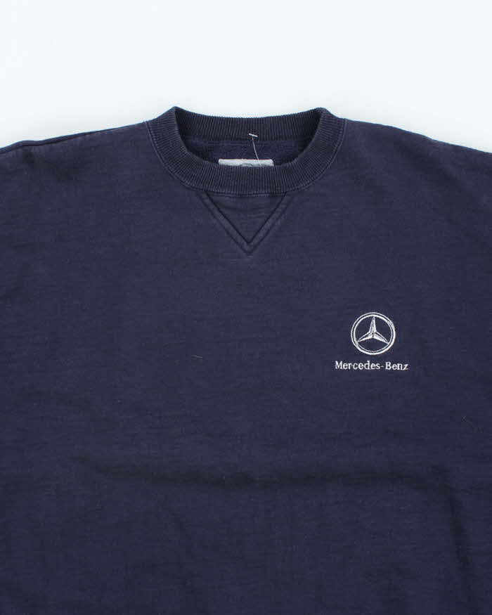 Vintage Y2K Mercedes Benz Embroidered Oversized Sweatshirt - XL