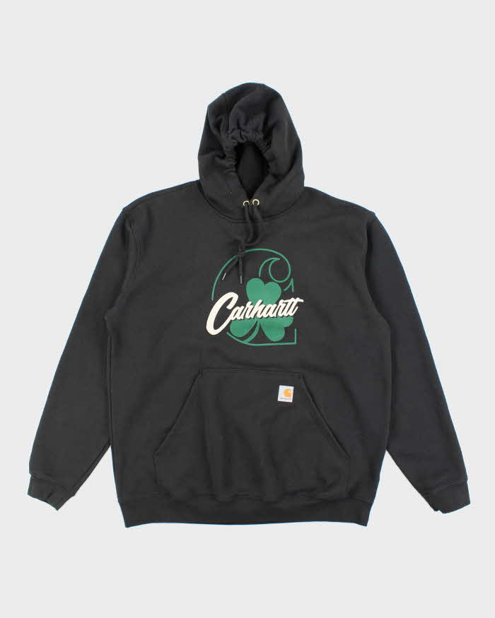 Vintage Carhartt Shamrock Logo Oversized Hoodie - L