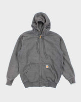 Vintage Carhartt Faded Heavyweight Zip Up Hoodie - M