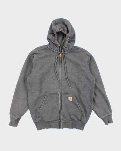 Vintage Carhartt Faded Heavyweight Zip Up Hoodie - M