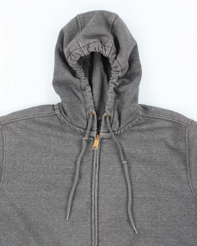 Vintage Carhartt Faded Heavyweight Zip Up Hoodie - M