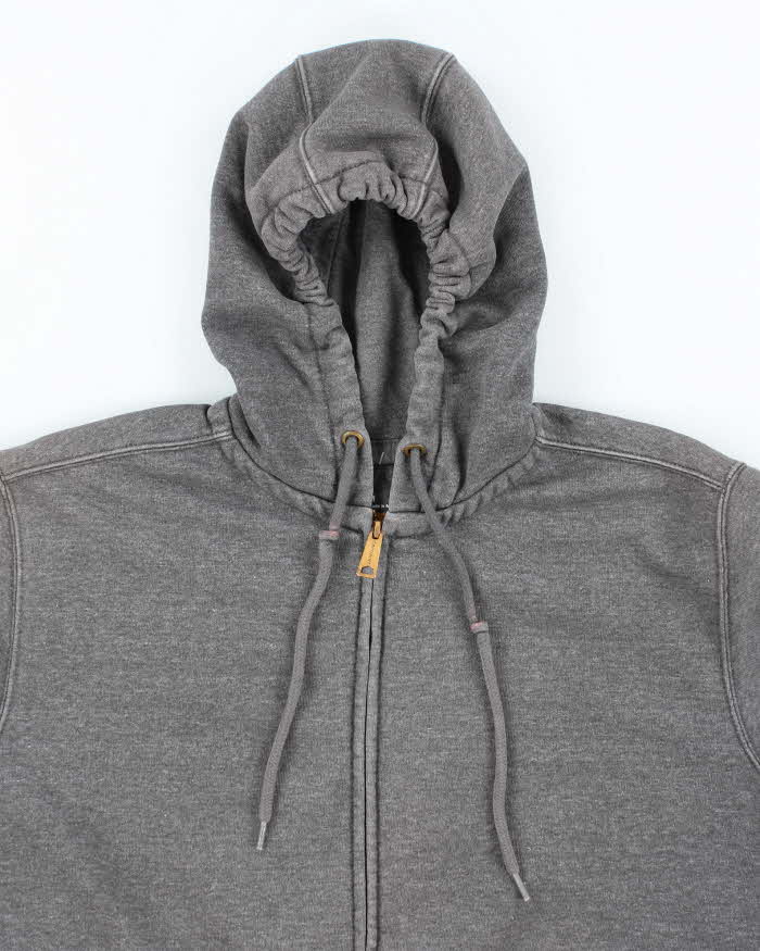 Vintage Carhartt Faded Heavyweight Zip Up Hoodie - M