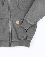 Vintage Carhartt Faded Heavyweight Zip Up Hoodie - M
