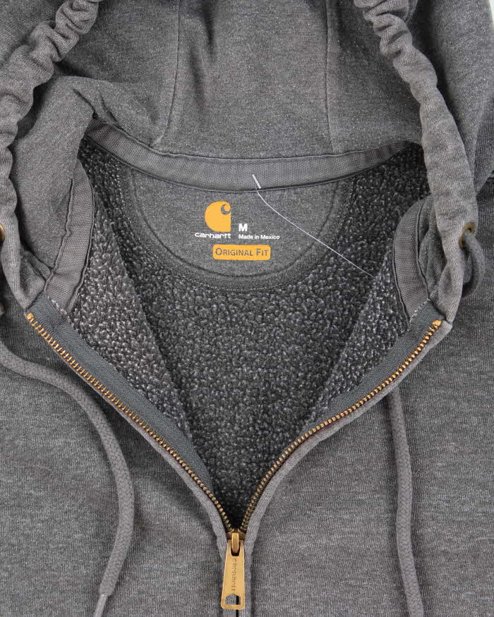 Vintage Carhartt Faded Heavyweight Zip Up Hoodie - M
