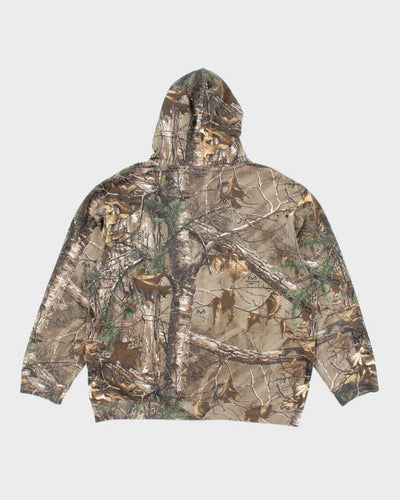 Vintage Y2K Real Tree Camouflage Oversized Hoodie - XL